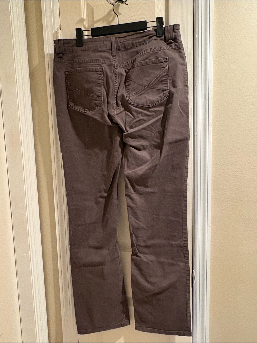 NYDJ Chocolate Brown High-Rise Chinos Pants Size 12 - Picture 4 of 4